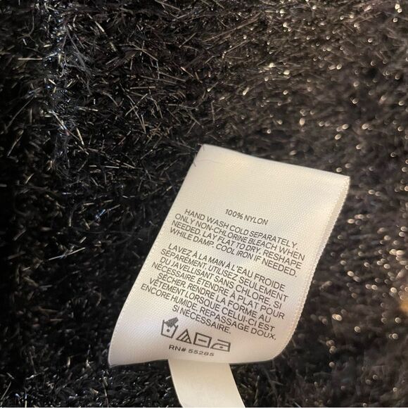 Express Black Boatneck Eyelash Sweater Size SP - Picture 9 of 9